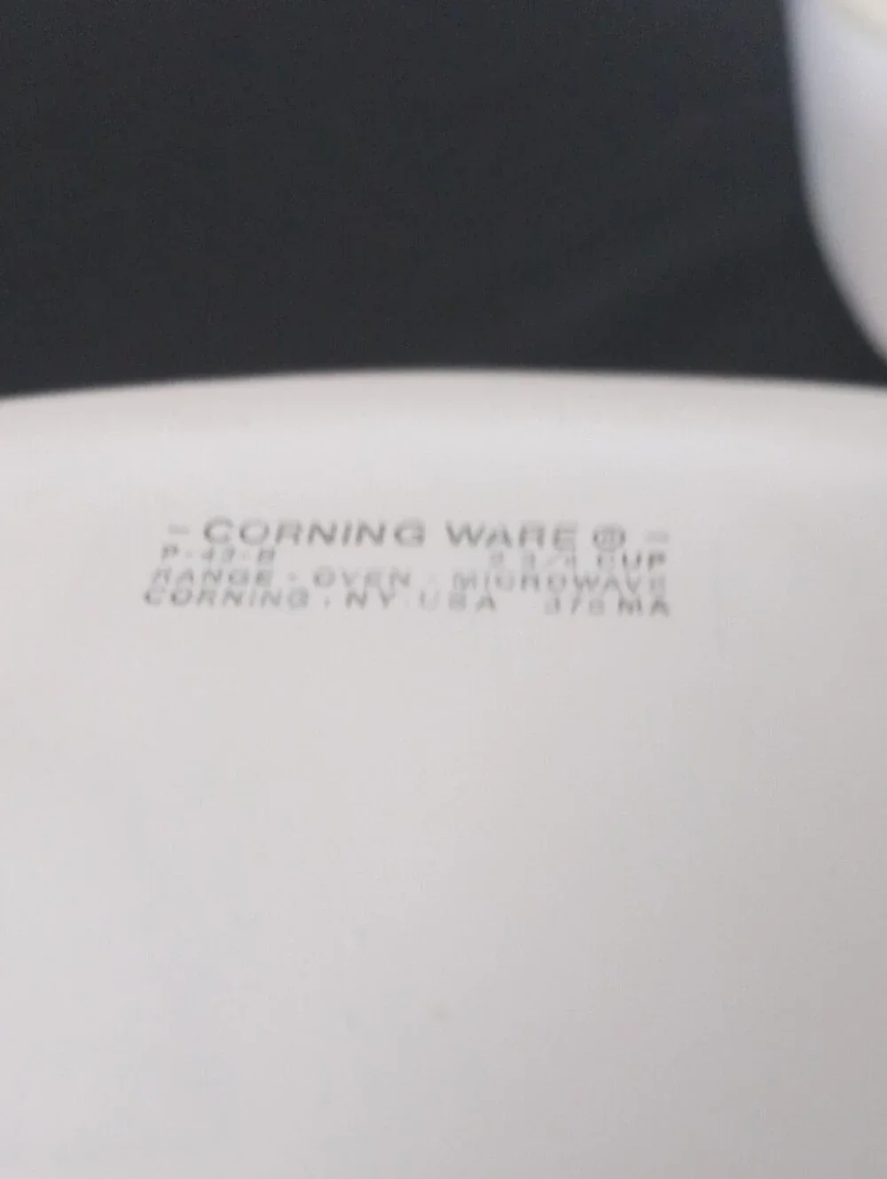 CorningWare White Covered Casserole Dishes with Vegetable Design (Set of 2)